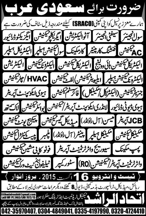 Saudi Arabia Jobs For Pakistani 2023 Newspaper Advertisement, How to Apply