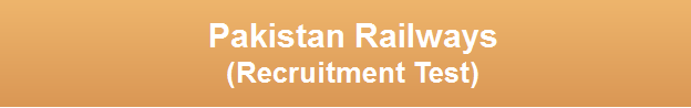 Pakistan Railways Jobs PTS Test Date 2024 Roll No Slips Download Online