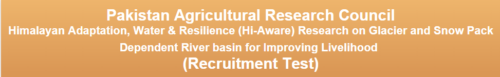 Pakistan Agricultural Research Council PARC NTS Test Result 2023