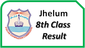 Jhelum 8th Class Result 2023 PEC Rawalpindi Board 8th Grade By Name, Roll No