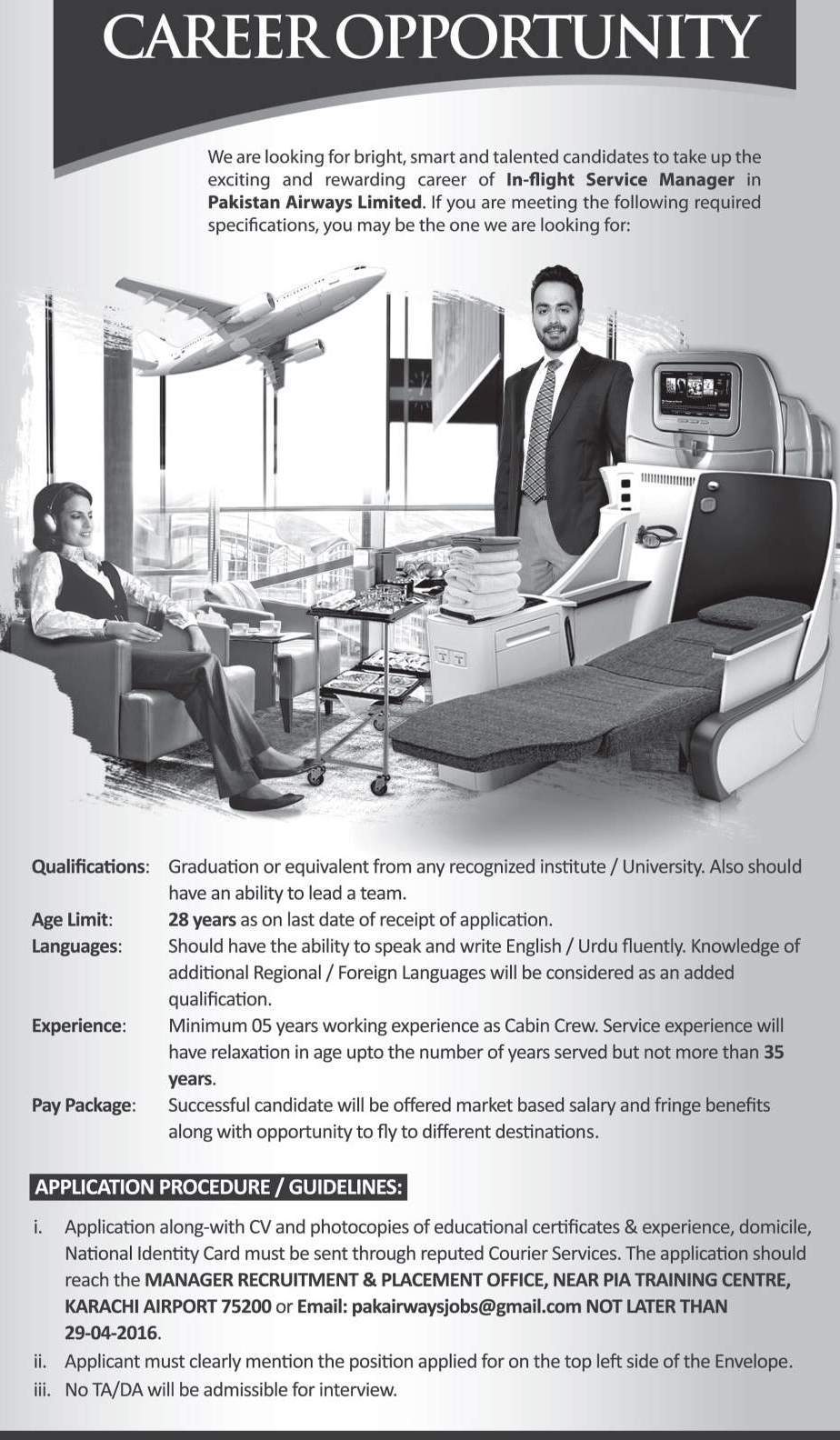 Flight Manager Jobs Karachi April 2024 Pakistan Airways Limited How to Apply Form Last Date