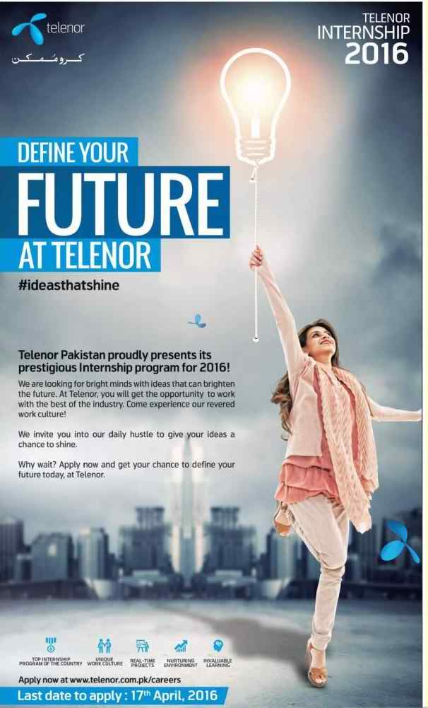 Telenor Internship Program 2023 Online Apply Form Eligibility Written Test Stipend