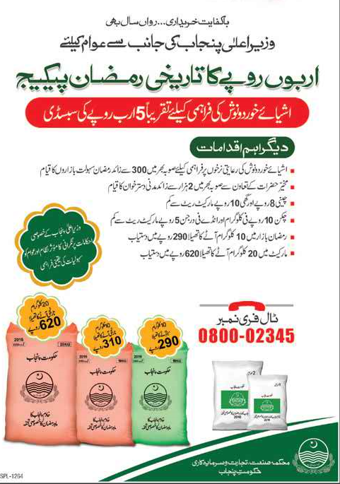 CM Punjab Ramzan Package 2024 Ramzan Bazaar Relief Fruit, Vegetable Price List