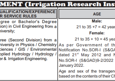 Punjab Irrigation Department Jobs 2023 online apply