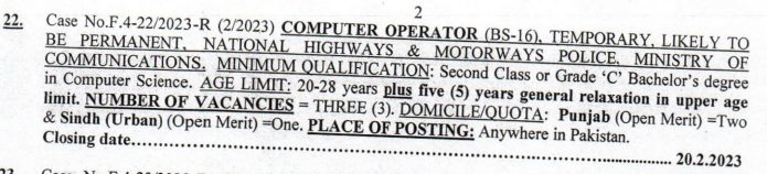 National Highway Authority Pakistan NHA Jobs 2024 Online Apply