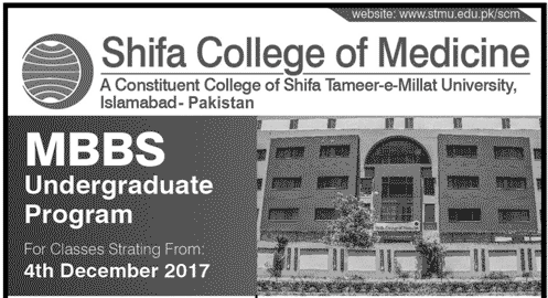 Shifa Medical College Admission ETC Entry Test Result 2023 MBBS