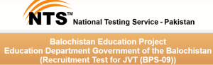 Balochistan Education Department JVT Teachers Jobs 2023 Male, Female NTS Application Form
