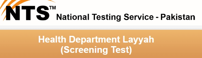 Health Department Layyah NTS Test Sample Paper, Syllabus