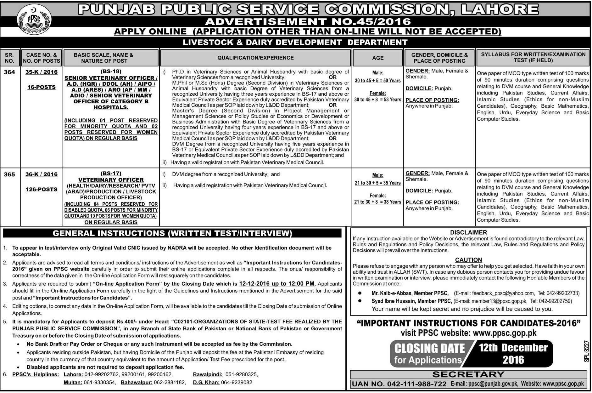 Ppsc online forms form picture