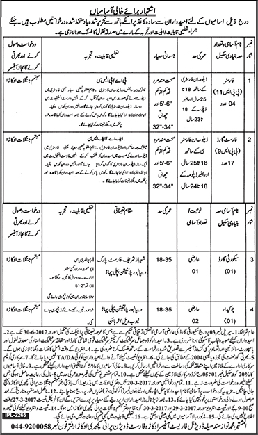 Punjab Government Forest Department Jobs 2024 For FA, FSC, BA, BSC