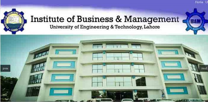 IB&M UET Lahore Admission Entry Test Result 2023 BBA, MBA, BSc
