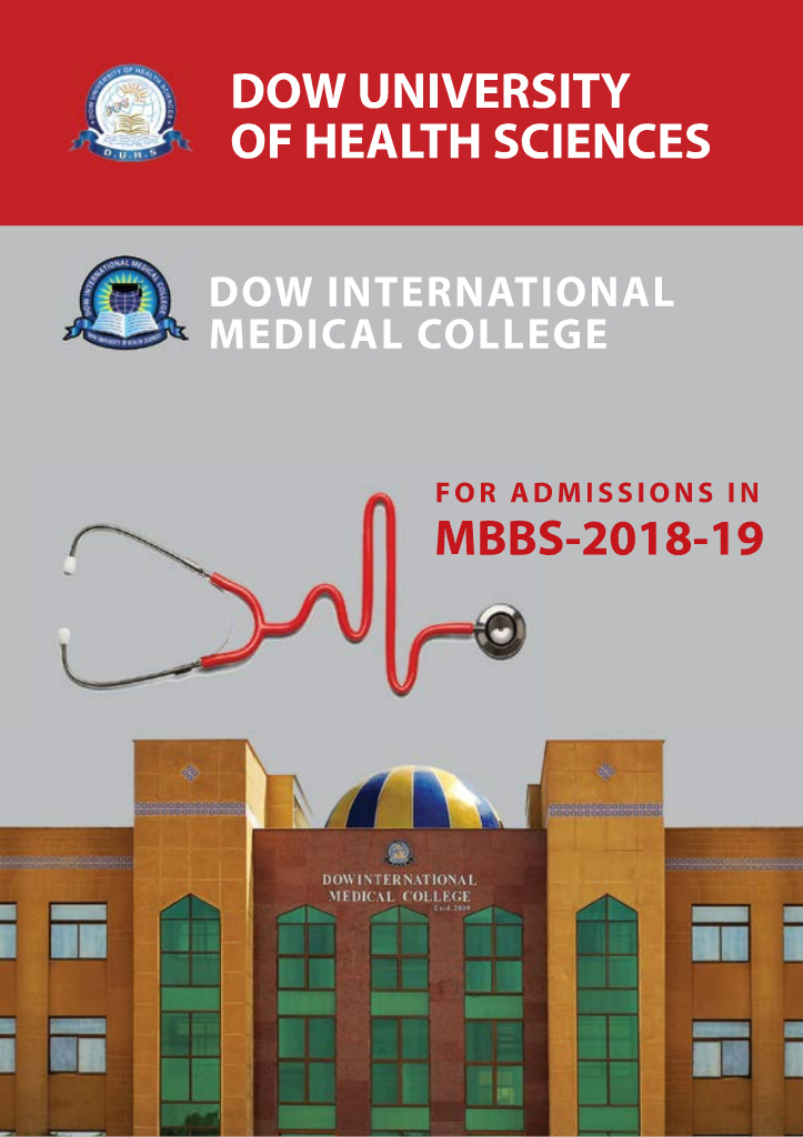 DOW University Karachi MBBS, BDS Admission 2024 NTS Registration Form