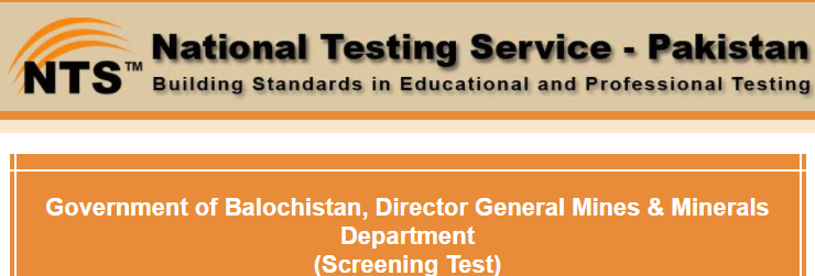 Mines And Minerals Department Balochistan NTS Test Result 2023