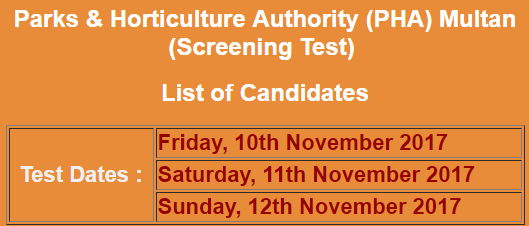 PHA Multan Jobs NTS Test Result 2023 10th, 11th, 12th November Answer Keys