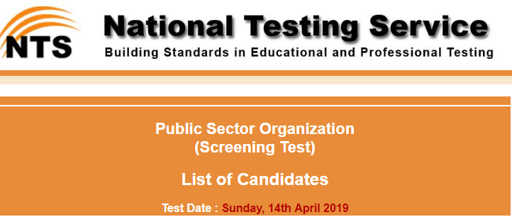 Public Sector Company Jobs NTS Test Result 2024 14th April Answer Keys