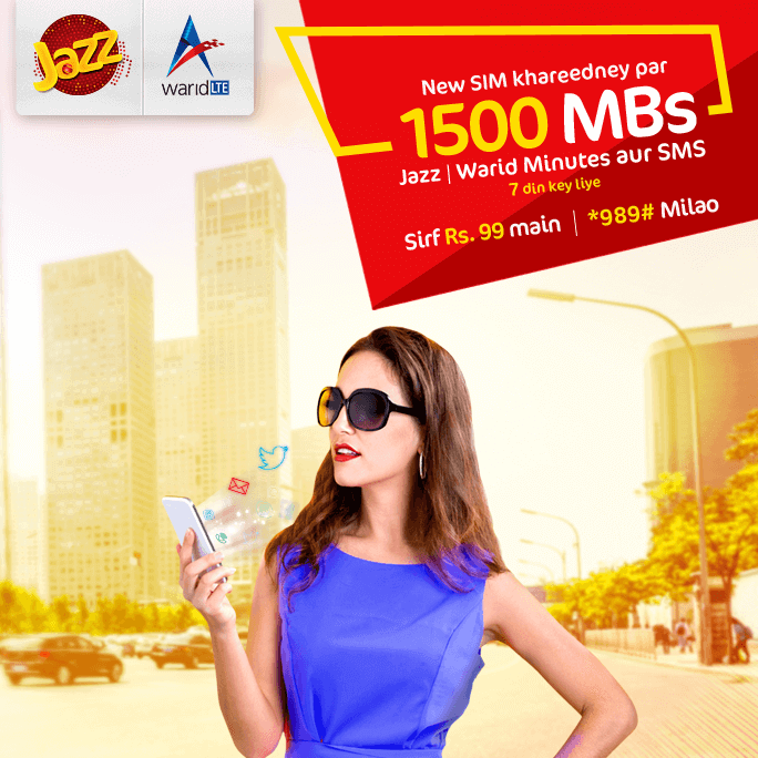 Jazz and Warid Nayee Sim LO Offer 2023 SMS 1500, Jazz Warid Call minutes 1500, Validity Charges