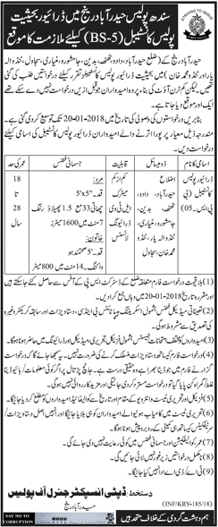 How To Get Job In Sindh Police 2023 Constable After Matric 10th Class base