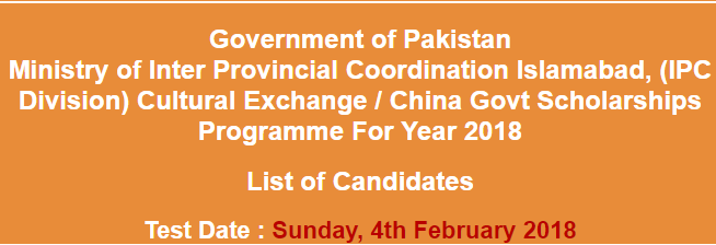 Cultural Exchange Scholarship 2023 NTS Test Result Online Answer Keys