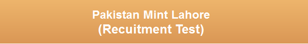 Pakistan Mint Lahore Jobs NTS Test Date 2023 Roll No Slip Download