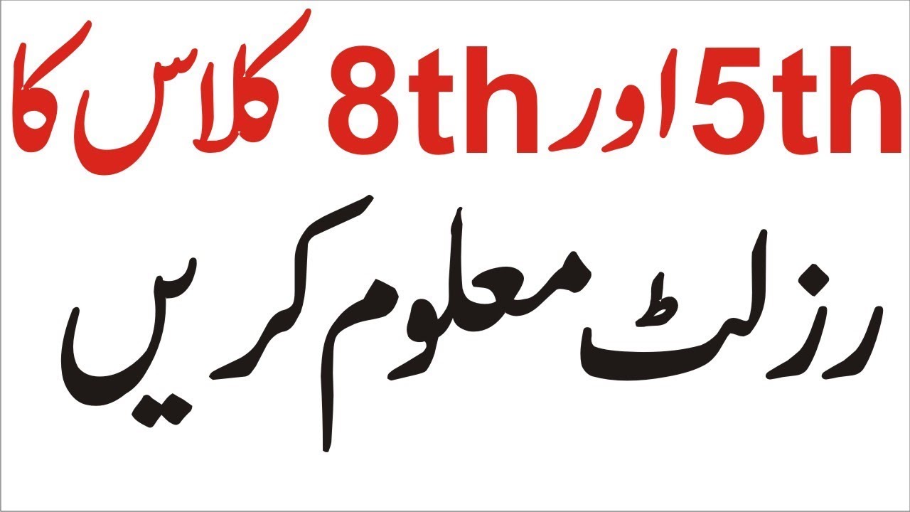 5th and 8th Class Result 2023 Gazette Download School Wise Name, Roll No