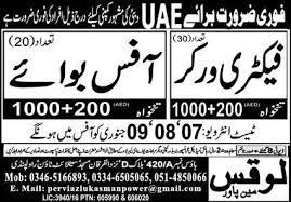 Dubai Jobs 2023 For Pakistani Male Salary, Free Visa, Food, Duty Timing