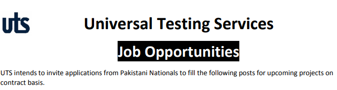 UTS Supervisor, Invigilators Test Roll No Slip 2023 Online Download Test Dates
