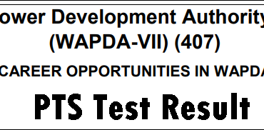 WAPDA Trained Graduate Teacher Jobs PTS Test Result 2024