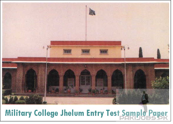 Military College Jhelum Entry Test Sample Papers 8th Class Syllabus Pattern