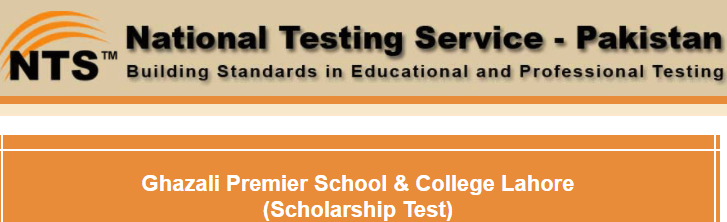 Ghazali Premier School Admission NTS Entry Test Result 2024 14 February