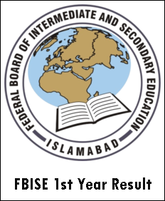 Federal Board 1st Year Result 2023 Islamabad By Name, Roll Number