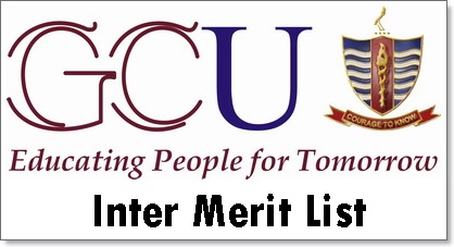 GC University Lahore 2nd Merit List 2024 GCU FSC, ICS, ICOM, FA