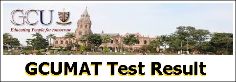 GC University Lahore GCUMAT Entry Test Result