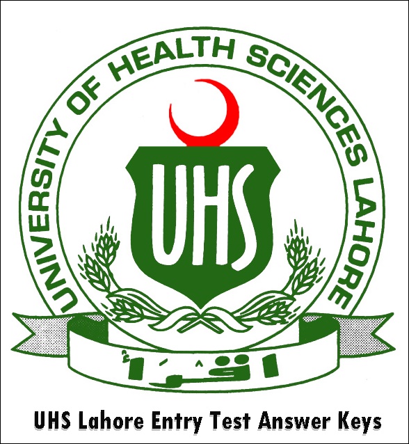 UHS Lahore Entry Test Answer Keys 2023 Green, Blue, White, Pink