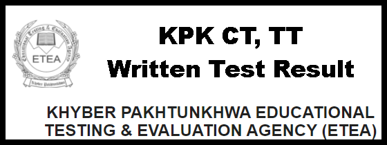 KPK CT, TT ETEA Written Test Result 2023 Answer Key