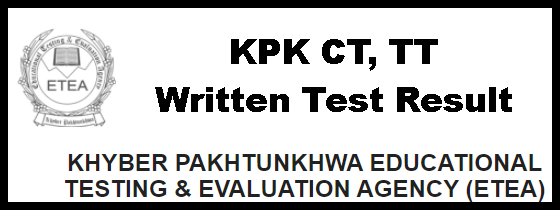 KPK CT, TT ETEA Written Test Result 2024 Answer Key