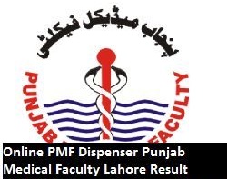 Punjab Medical Faculty Dispenser Result 2023 Online