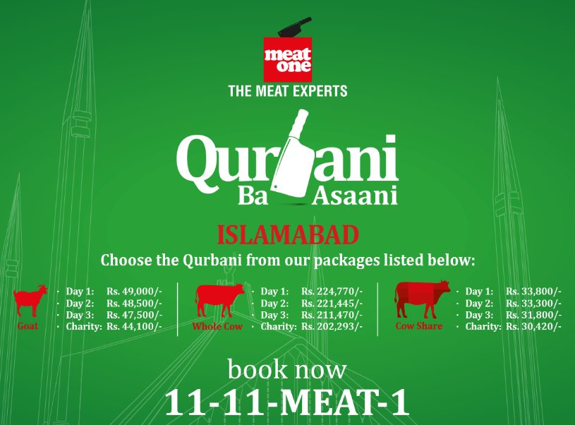 Meat One Qurbani Rates