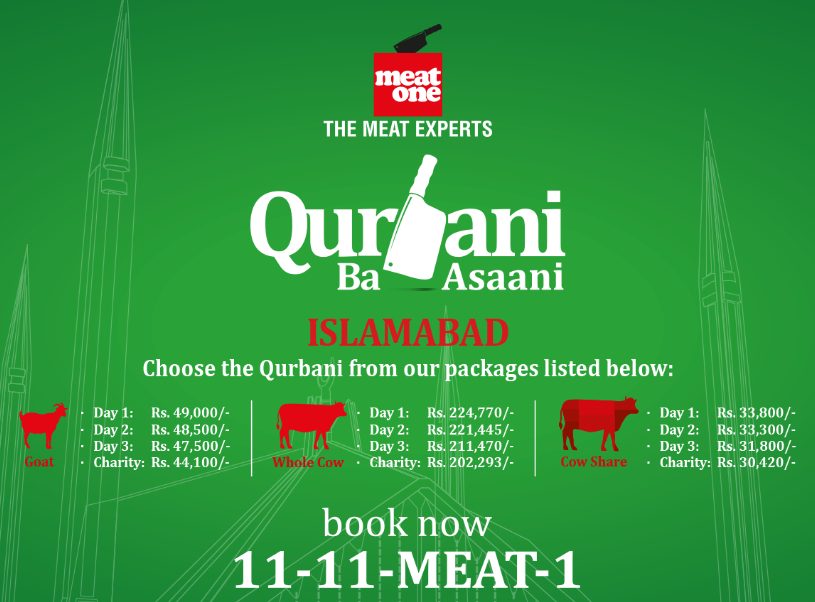 Meat One Qurbani Rates