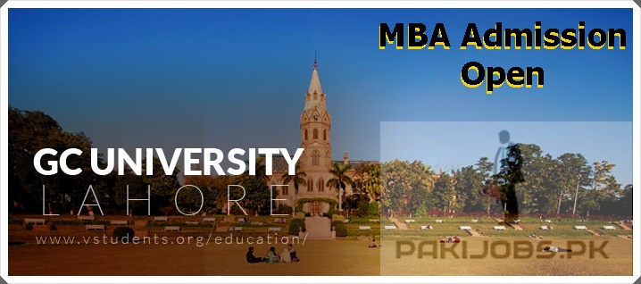 GC University Lahore MBA Admission 2023 Apply Online Form Last Date