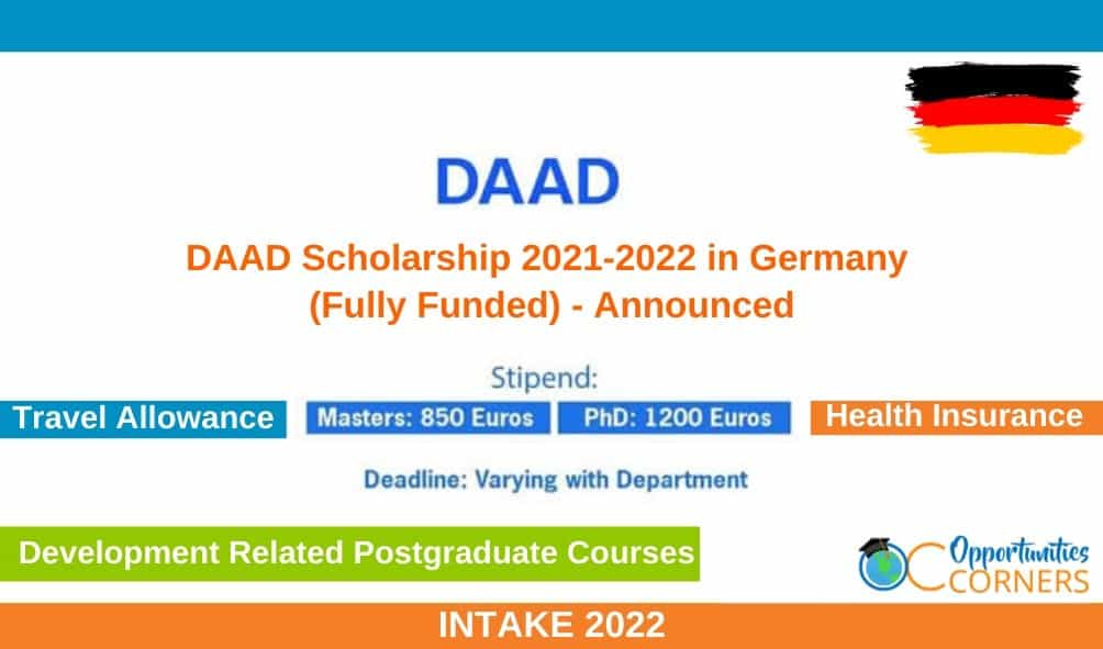 DAAD Scholarship 2023 Germany Application Form Last Date Requirement