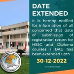FBISE HSSC Admission Form 2023 Last Date, Registration Fees Schedule