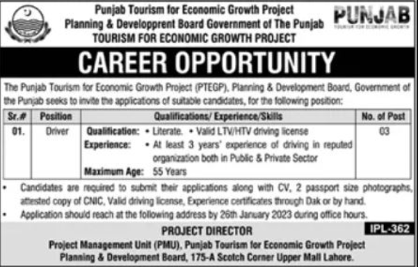 TDCP Tourism Development Corporation Punjab Job Vacancies 2024 Apply Online