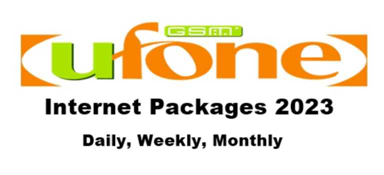 Ufone Internet Packages 2024 Monthly Weekly Daily Code Activation, Deactivation